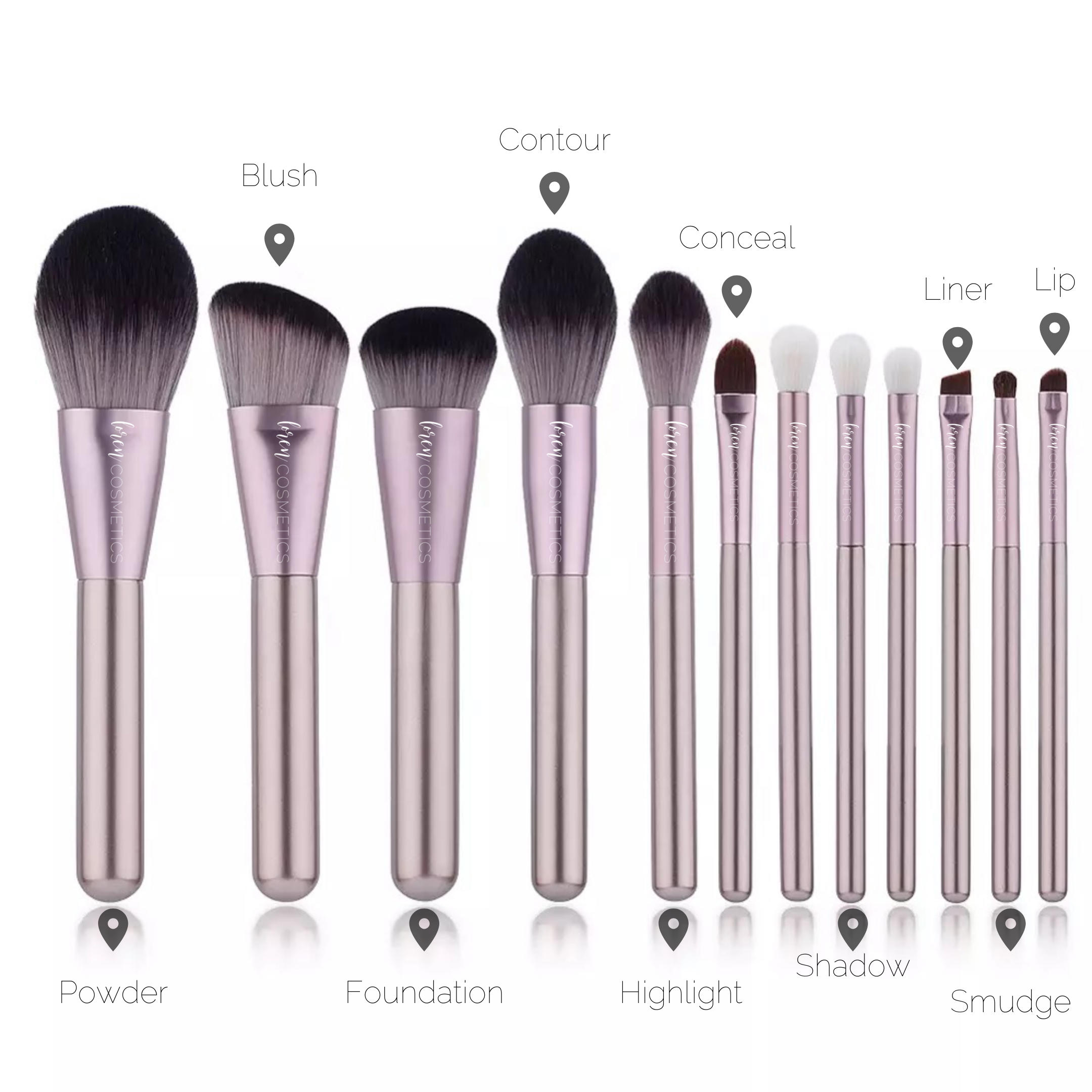 LC Professional Brush Set Pink